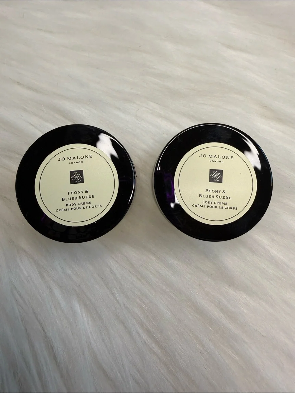 Lot 2 Jo Malone Peony & Blush Suede Body Creme 0.5 oz / 15 ml Each New